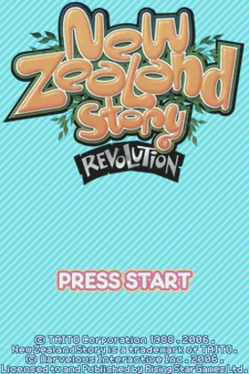 New Zealand Story Revolution (USA) (En,Fr,Es) screen shot title